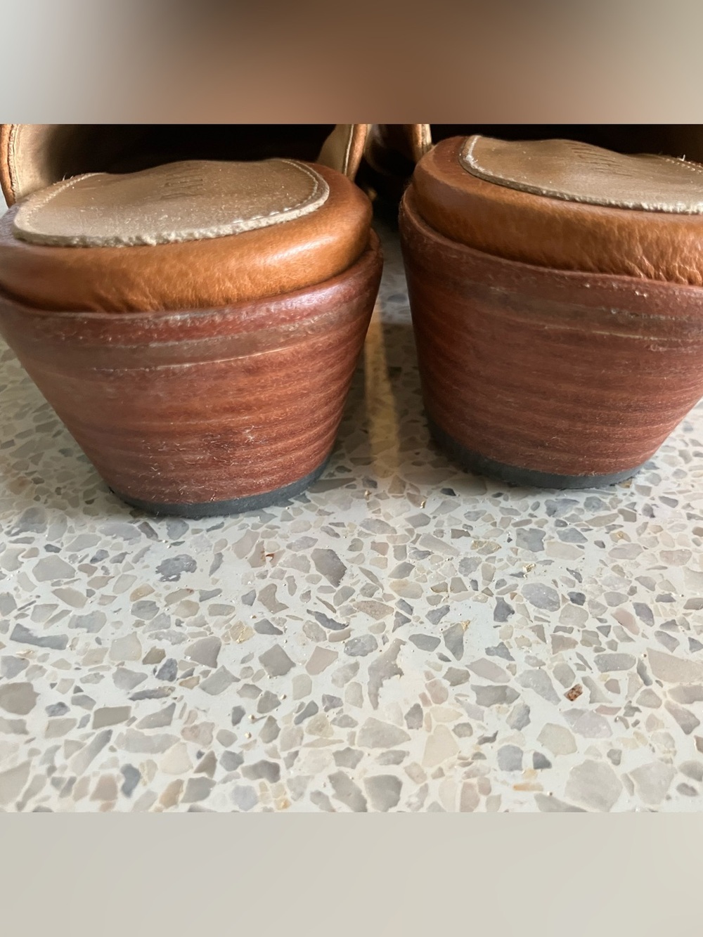 Patina/Portland Leather Tan Mules, Women’s size 9 - Picture 3 of 8